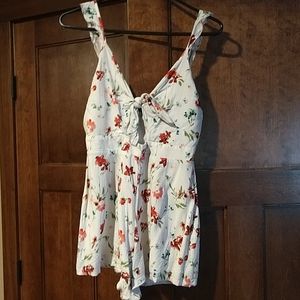 White floral Romper